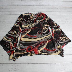 Insurance Vintage Sheer Women's Blouse Tunic Top Size M Y2K